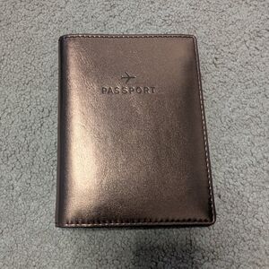 Fossil Rose Gold Metallic Passport Holder